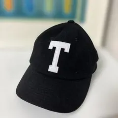 THE NORTH FACE 黒 T字型ロゴ キャップ