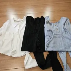 ✨美品✨レディース 長袖トップス 3点セット クロップド丈※まとめ売り※