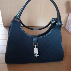 Gucci ショルダーバッグ 黒 キャンバス