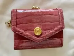 ジルスチュワート JILL STUART ピンク 三つ折り財布　クロコ型押しのサムネイル