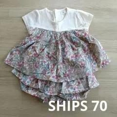 ships 花柄ドレス 70