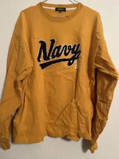 NAVY. 長袖トレーナー マスタード XLサイズのサムネイル