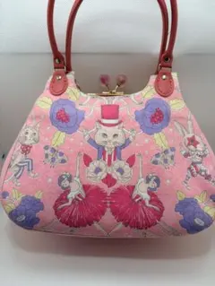 ジョリーフルール18㎝口金あおりがま口バッグ