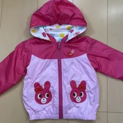ホットビスケッツ★80センチ　ウサギ刺繍付きピンクジャケット