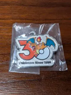 ポケモン 30周年記念 メタルキーホルダー リザードン