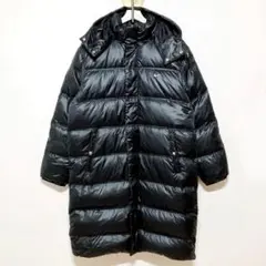 Nike ブラック ダウンコート フード付き メンズ XL 極暖 ベンチコート