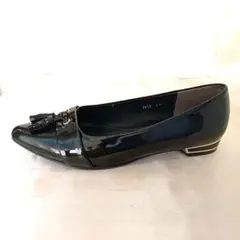 MELMO メルモ タッセル エナメル パンプス ポインテッドトゥ 23cm