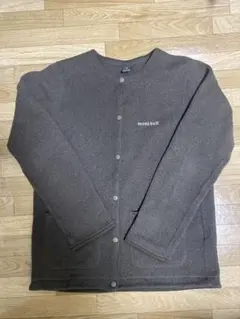 montbell クリマプラス　カーディガン　ダークブラウン　L