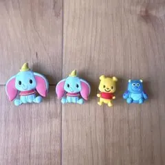 ジビッツ クロックス デコ ディズニー キャラクター 4点セット