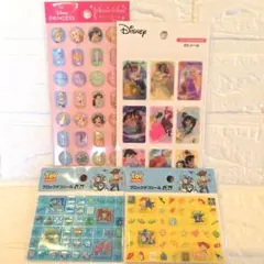 ディズニー　トイ・ストーリー　プリンセス　タイルシール　ストーンシール4点セット