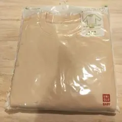 新品未開封 UNIQLO BABY ウラキモウスウェットシャツ ベージュ 100