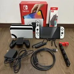 Switch本体有機EL Joy-Conホワイト 充電スタンド付き★美品★