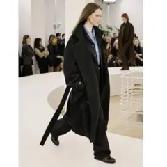 タグ付き正規品　lemaire 25aw wrap coat xs ラップコート lemaire / wrap coat xsサイズ 黒 - メルカリ