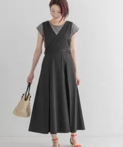 アーバンリサーチ サニーレーベル サロペットスカート グレー