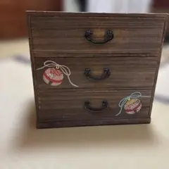 浅草箱長　桐タンス3引き出し