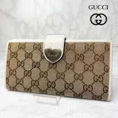 激レア✨グッチ インプリメライン 長財布 GG柄 PVC メタリックシルバー