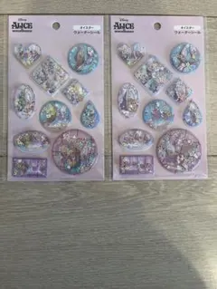 新品　正規品　セリア　ディズニー ウォーターシール オイスター 2枚