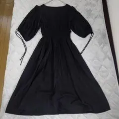 新品　タグ付き　CUI YING　スイエイ　ワンピース　黒　M