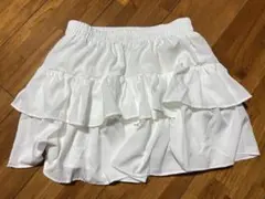 フリルミニスカート　白　Lサイズ