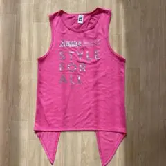 ZUMBA ピンク タンクトップ スリットデザイン