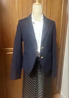 IENA ネイビーブレザー　2wayジャケット　シングル