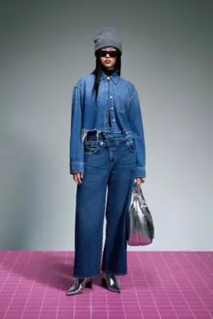 ZARA✖︎メゾンスペシャル　ダブルウエストデニムパンツ