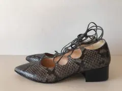 未使用◎Fabio Rusconi ファビオルスコーニ パンプス 37 パイソン