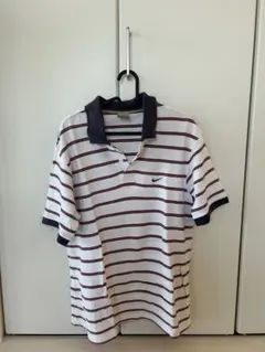 Nike ストライプポロシャツ XL
