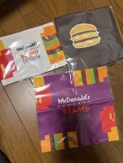 マクドナルド×BEAMS ポーチ　クリーナークロス　マクドナルドエコバッグ