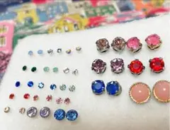 サイズまちまち　一粒ピアス21セット