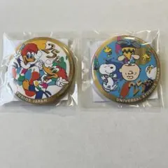スヌーピー 25周年記念ピンバッジ 2個セット 非売品のサムネイル