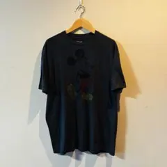 Disney公式 ミッキーマウス Tシャツ XL ダークグレー