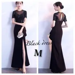 スパンコールロングドレス♡キャバドレス♡パーティドレス　M