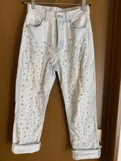 【最終値下】eimy istoire 星型スタッズ　デニムパンツ