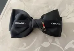 ブラックリボン ヘアバナナクリップ