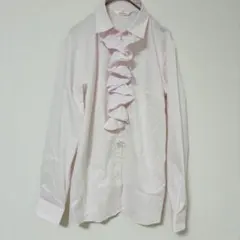 新品タグ付✨nline precious フリルブラウス　ピンクシャツ　11号のサムネイル