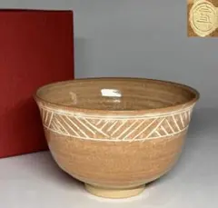 萩焼の茶器勝坂窯「定三」 萩焼 勝坂窯 脇本定三(2017年没) 茶碗 茶器 茶道具 直径14