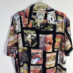 WACO MARIA ワコマリア 柄シャツ レーヨン HIGH TIMES