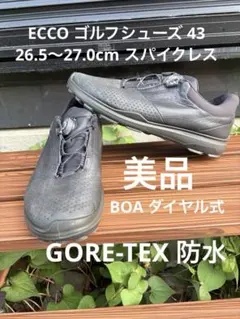 425番 ECCO ゴルフシューズ39 24.5cm ソフトスパイク防水 - メルカリ