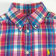 RALPH LAUREN 長袖シャツ ブラウス マドラスチェック カラフル S