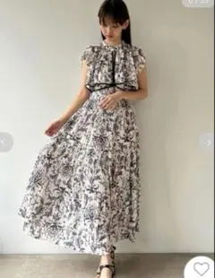 【美品】 snidel プリーツロングワンピース