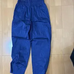 ネイビー ワークパンツ ゴムウエスト