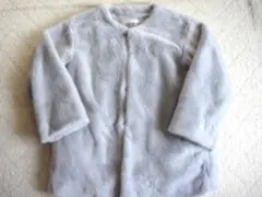 【2-20⑤】MAJESTIC LEGON グレー ファーコート Mサイズ