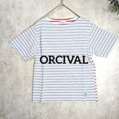オーシバル ボーダー Tシャツ 切り替えデザイン Mのサムネイル