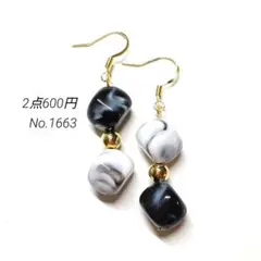 ハンドメイドピアス 3135 ポリマークレイビーズのピアス - メルカリ