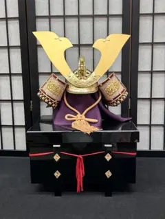 5月人形、大鎧 鈴甲子雄山 子供の日、鎧兜、屏風、畳、弓、矢 - メルカリ