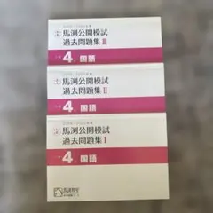 馬渕公開模試 過去問題集 国語 小学4年 3冊セットのサムネイル