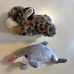猫とイルカのぬいぐるみセットのサムネイル