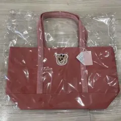 オールドテディガール ワッペントートバッグ ピンク【大】