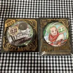 ワンピース　バースデイ缶バッジ　ロロノア・ゾロ　2022 2023